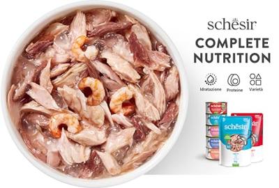 SCHESIR in jelly Tuna with sea bream - nat kattenvoer - 85 g - thumbnail