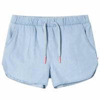 VidaXL Kindershorts 128 zachtdenimblauw - thumbnail