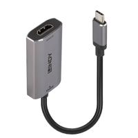Lindy 43327 video kabel adapter 0,11 m USB Type-C HDMI Zwart, Grijs - thumbnail