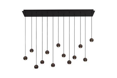 Lucide MONTANA - Hanglamp - LED Dimb. - CCT - 13x5,7W 2700K/4000K - Koffie | Premium