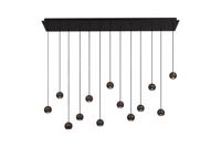 Lucide MONTANA - Hanglamp - LED Dimb. - CCT - 13x5,7W 2700K/4000K - Koffie | Premium - thumbnail