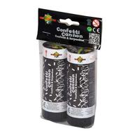 Basic Confettikanon party cannon foil strips zilver - thumbnail