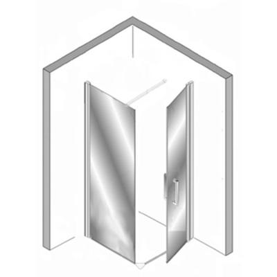 Plieger Douchecabine Panorama 6 mm 100x80x200 cm Plieger Douchecabine Panorama 6 mm 100x80x200 cm