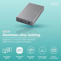 Digitus DA-71106-1 SATA-HDD-behuizing 2.5 inch, 3.5 inch USB, USB-C, USB-C 2.0, USB-C 3.1 Gen 1, USB-C 3.2 Gen 1 - thumbnail