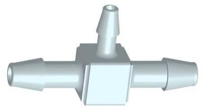 Europond PP T-Stuk Verloop 10x6x10 mm - Duurzaam Polypropyleen voor Efficiënte Vijver Waterverdeling