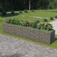 Gabion plantenbak verhoogd 540x90x100 cm gegalvaniseerd staal - thumbnail