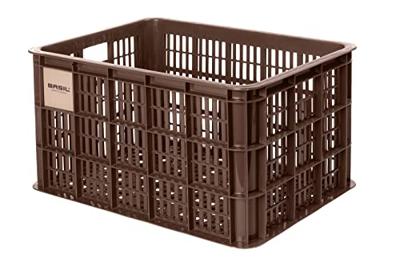 Basil pvc krat groot 40l bruin 21163 chocolate brown