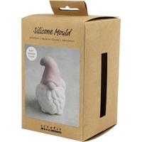 Creativ Company Siliconen vorm, kerstman, h: 10 cm, b: 6,5 cm, mat transparant, 1 stuk/ 1 doos - thumbnail