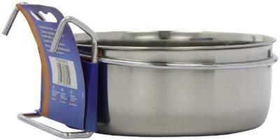 Nobby roestvrij stalen nap met bevestiging ring met haak 15,0 cm 0,85 ltr