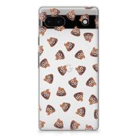 TPU bumper voor Google Pixel 6A Poep Emojis - thumbnail