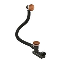 Brauer Koper Geborstelde Badafvoer met Overloop. Zonder Vulfunctie - thumbnail