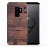 Samsung Galaxy S9 Plus Bumper Hoesje Old Wood - thumbnail
