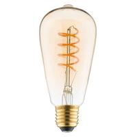 Calex LED Full Glass Flex Filament Rustik Lamp 240V 4W 200lm E27 ST64, Gold 2100K Dimmable, energy label A - thumbnail
