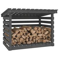 VidaXL Haardhoutrek 108x73x79 cm massief grenenhout grijs - thumbnail