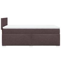 Boxspring met matras stof donkerbruin 100x200 cm - thumbnail