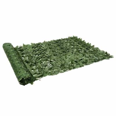 Balkonscherm met donkergroene bladeren 600x150 cm