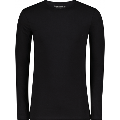 Garage Mens Stretch Body Fit Longsleeve Black (0208)