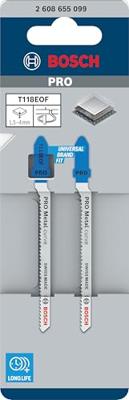 Bosch Accessoires PRO Metal curve T118EOF decoupeerzaagblad | 83 mm | 2-delig - 2608655099 - thumbnail