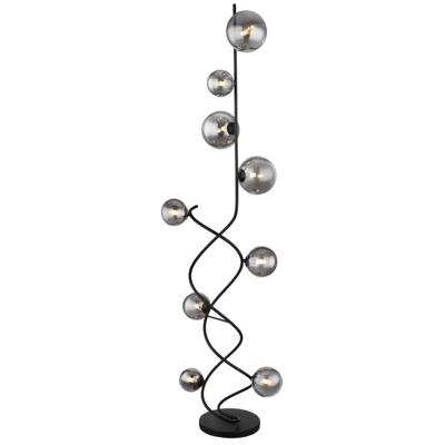 Globo Zwarte vloerlampRiha 9-lichts - 56133-9S