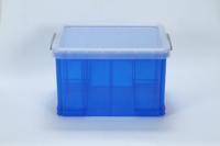 Opbergbox ru 42ltr 520x440x310mm transp blauw - thumbnail