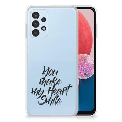 Samsung Galaxy A13 4G | Siliconen hoesje | met naam Heart Smile