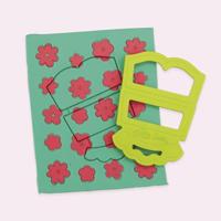 Plasticine Spel Play-Doh Florals & Fringe Multicolour - thumbnail