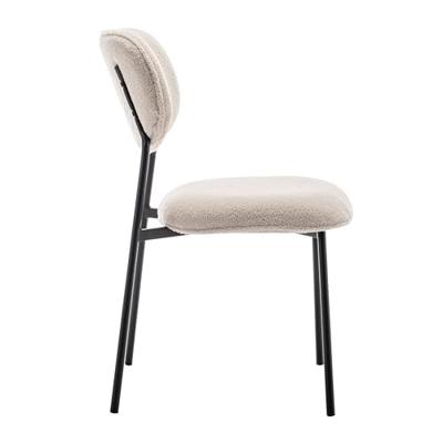 Furnihaus Eetkamerstoel Amalia Teddy Beige Set van 4 Furnihaus Eetkamerstoel Amalia Teddy Beige Set van 4