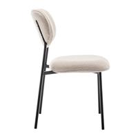 Furnihaus Eetkamerstoel Amalia Teddy Beige Set van 4 - thumbnail