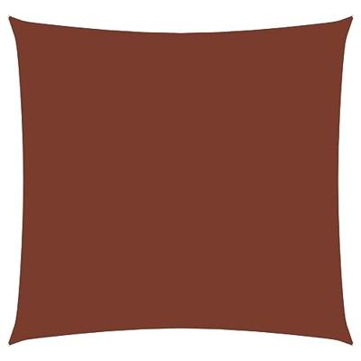 Zonnescherm vierkant 5x5 m oxford stof terraccota