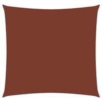 Zonnescherm vierkant 5x5 m oxford stof terraccota - thumbnail