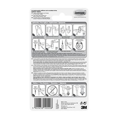 Haak voor ophanging 3M 1,3 kg Wit Metaal (2 Stuks)