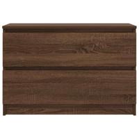 Tv-meubel 80x35x54 cm spaanplaat bruin eikenkleurig - thumbnail