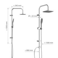 EISL doucheset easy fresh chroomkleurig - thumbnail