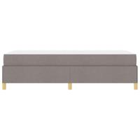 Boxspring bed Anders Taupe en Wit 90 x 200 cm Stof - thumbnail