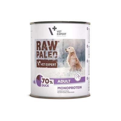 RAW PALEO Adult Monoproteïne Eend - natvoer voor honden - 800 g