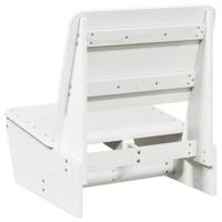 Tuinstoelen 2 st 60x64x70,5 cm massief grenenhout wit - thumbnail