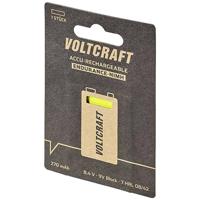 VOLTCRAFT Oplaadbare 9V batterij (blok) Endurance 6LR61 NiMH 8.4 V 270 mAh 1 stuk(s) - thumbnail
