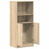 Keukenkast 57x41,5x131,5 cm bewerkt hout sonoma eikenkleurig - thumbnail