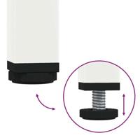 Hoge kast 68x39x103,5 cm staal wit - thumbnail