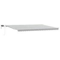 Luifel handmatig uittrekbaar en LED 500x300 cm antraciet en wit - thumbnail