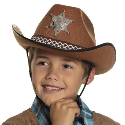 Kinderhoed Butch Sheriff junior bruin - thumbnail