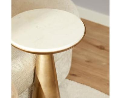 Starfurn Bijzettafel Essy Small | Wit marmer 38 cm Starfurn Bijzettafel Essy Small | Wit marmer 38 cm