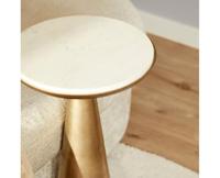 Starfurn Bijzettafel Essy Small | Wit marmer 38 cm - thumbnail