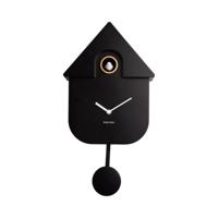 Wall clock modern cuckoo abs black - thumbnail