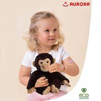 Eco Nation Pluchen knuffel - chimpansee - 24 cm - thumbnail