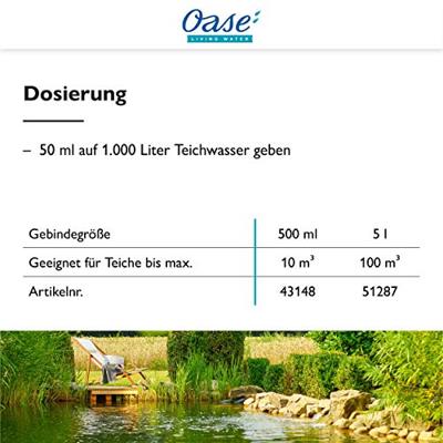 Oase AquaActiv PhosLess Direct 500ml - Voorkom Algen & Verhoog Vijverhelderheid - thumbnail