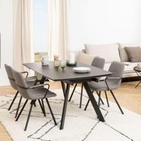 Bendt Uitschuifbare Eettafel 'Cresencio' Keramiek, 160/240 x 97cm - thumbnail