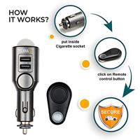 Technaxx TX-100 Auto-alarmsysteem Afstandsbediening, Binnenbewaking 12 V, 24 V Zwart - thumbnail