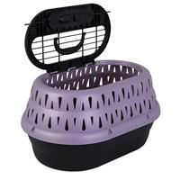 Petmate Top Load Cat Kennel Pearl Bubble Grape - thumbnail