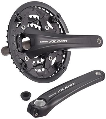Crankstel 9 speed Shimano Alivio FC-T4060 met 175mm crankarm 44 x 32 x 22T - zwart - thumbnail